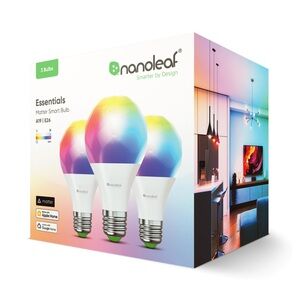Nanoleaf Smart Bulbs 3 pack Matter Smart Color Changing Light Bulbs